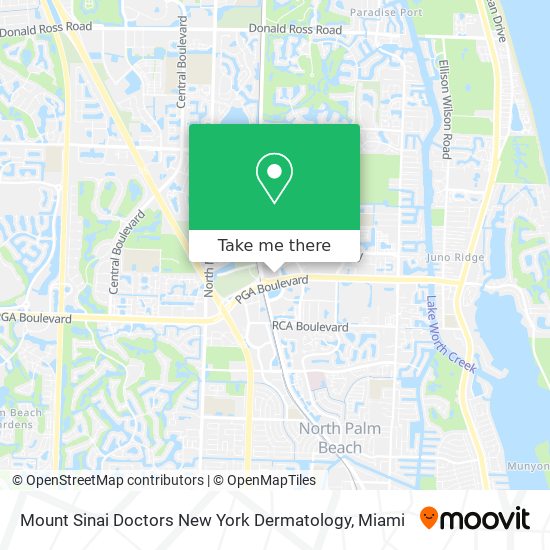Mount Sinai Doctors New York Dermatology map