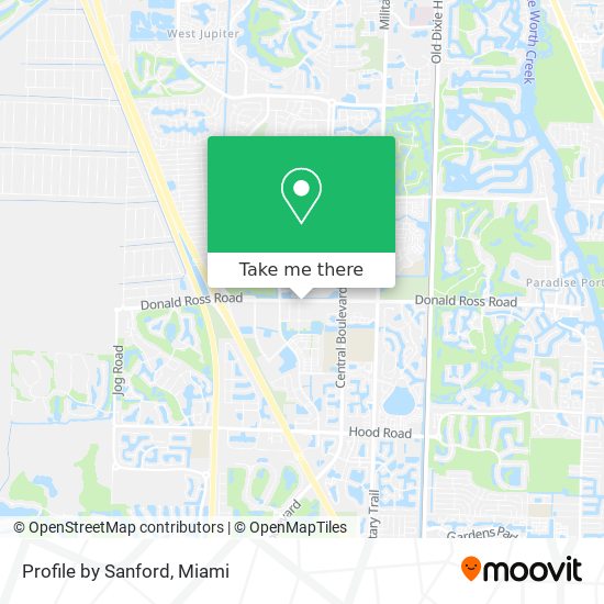 Profile by Sanford map