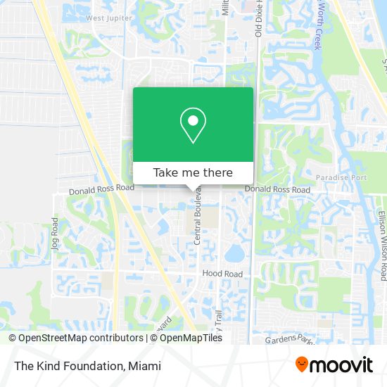 The Kind Foundation map