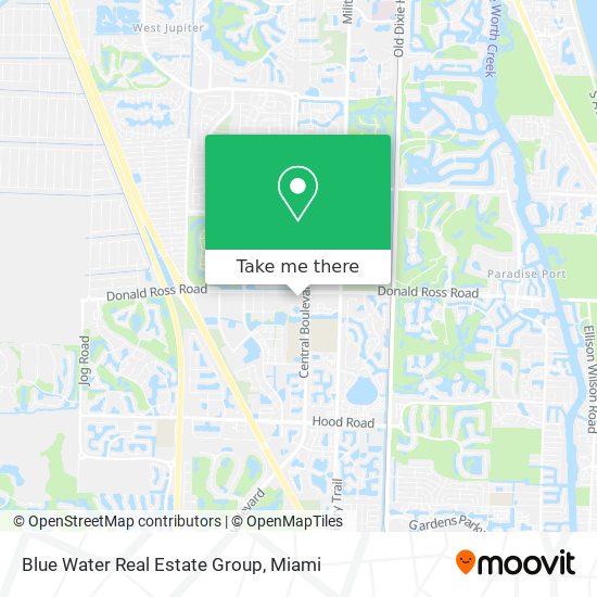 Blue Water Real Estate Group map