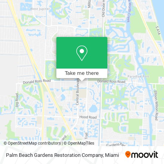 Mapa de Palm Beach Gardens Restoration Company