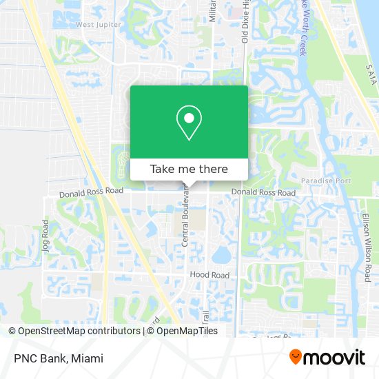 PNC Bank map