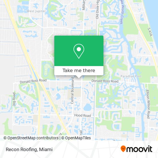 Recon Roofing map