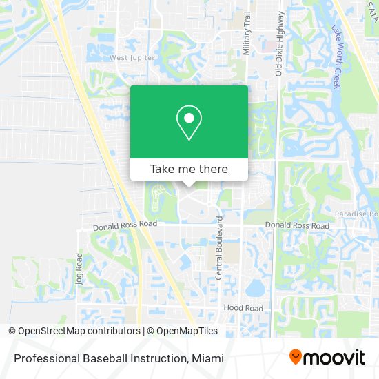 Mapa de Professional Baseball Instruction