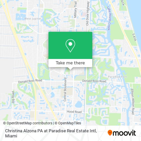 Christina Alzona PA at Paradise Real Estate Intl map