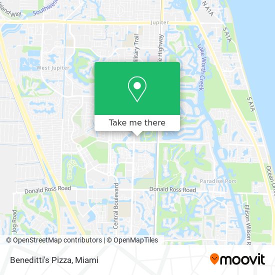 Beneditti's Pizza map