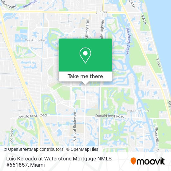 Luis Kercado at Waterstone Mortgage NMLS #661857 map