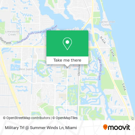 Military Trl @ Summer Winds Ln map