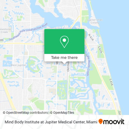 Mapa de Mind Body Institute at Jupiter Medical Center