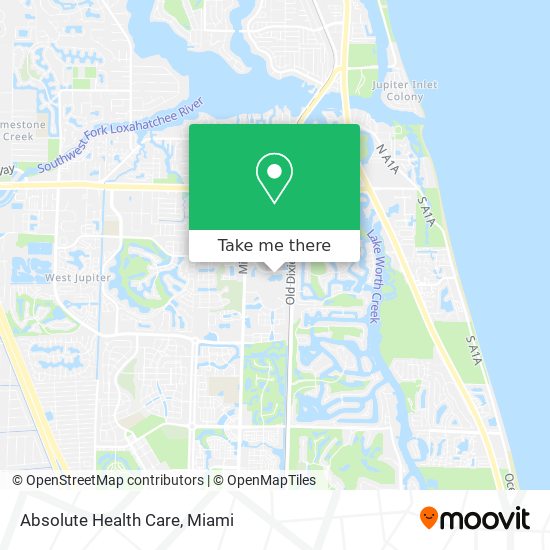 Absolute Health Care map