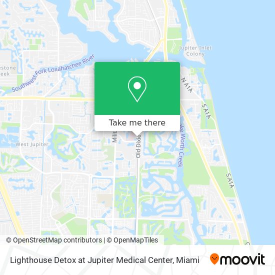 Mapa de Lighthouse Detox at Jupiter Medical Center