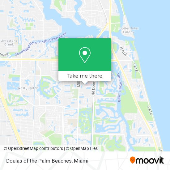 Doulas of the Palm Beaches map