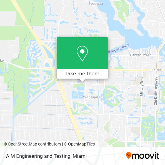 A M Engineering and Testing map