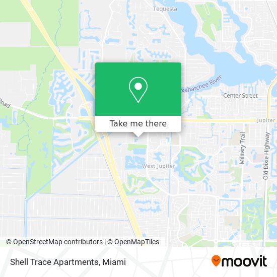 Shell Trace Apartments map