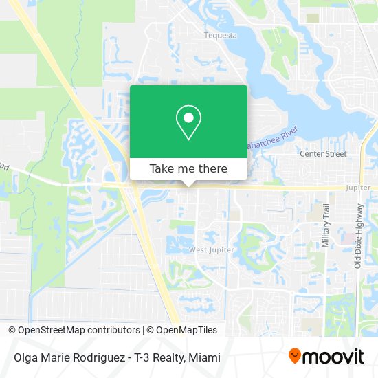 Olga Marie Rodriguez - T-3 Realty map