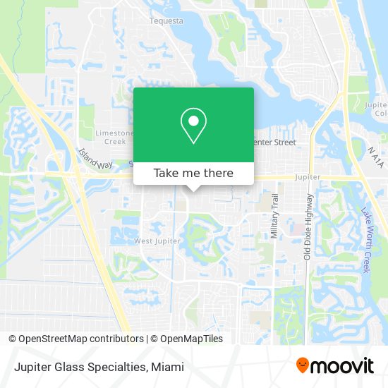 Jupiter Glass Specialties map