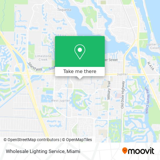 Mapa de Wholesale Lighting Service