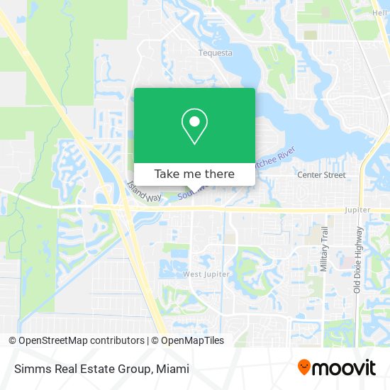 Simms Real Estate Group map