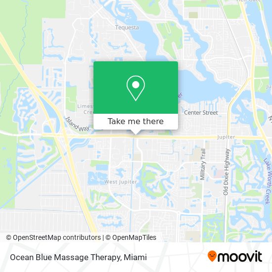 Ocean Blue Massage Therapy map