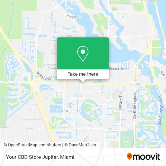 Your CBD Store Jupiter map