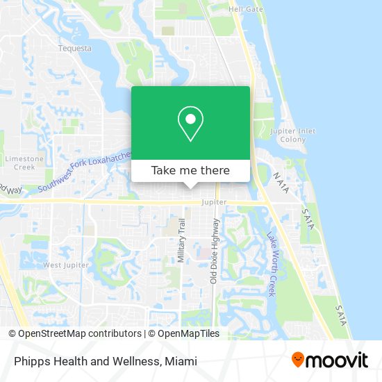 Phipps Health and Wellness map