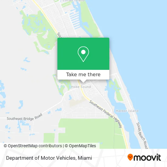 Department of Motor Vehicles map