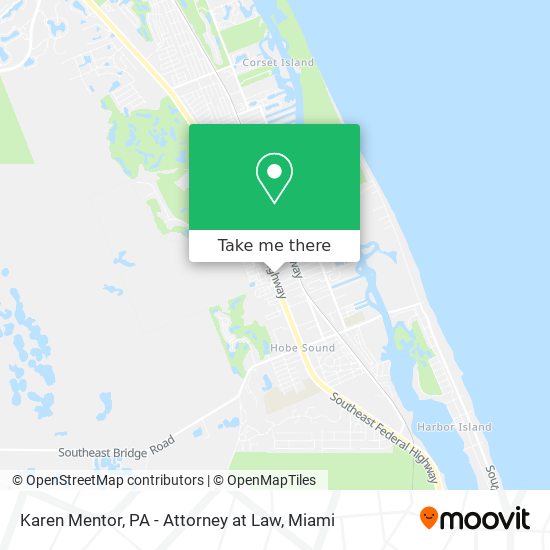 Karen Mentor, PA - Attorney at Law map