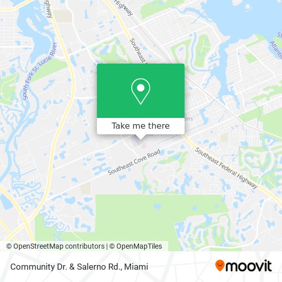 Community Dr. & Salerno Rd. map