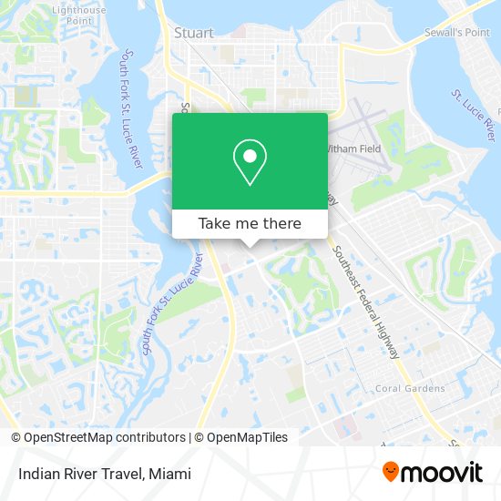 Mapa de Indian River Travel