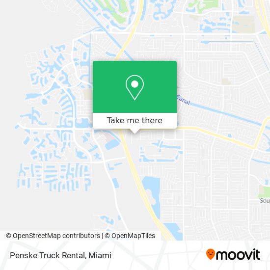Mapa de Penske Truck Rental