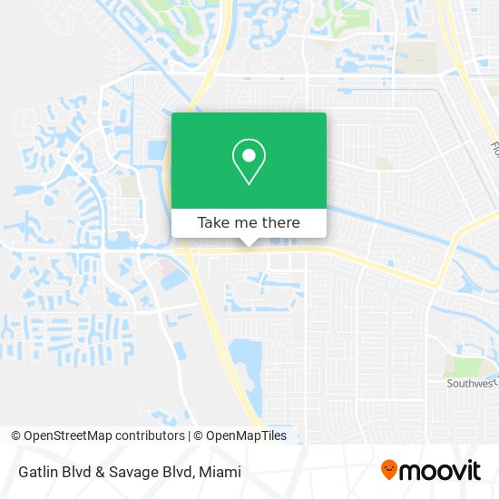 Mapa de Gatlin Blvd & Savage Blvd