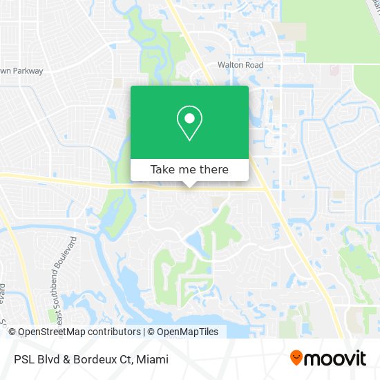 Mapa de PSL Blvd & Bordeux Ct