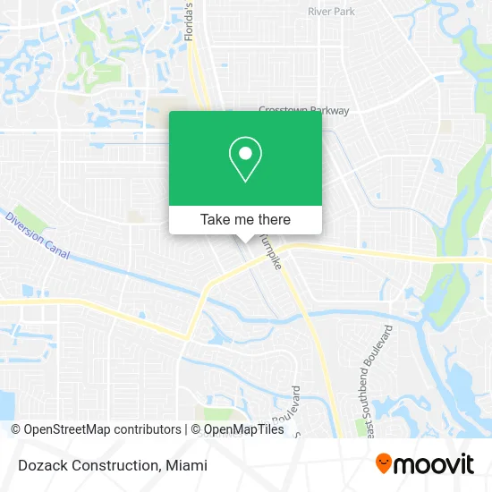 Dozack Construction map