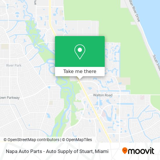 Mapa de Napa Auto Parts - Auto Supply of Stuart