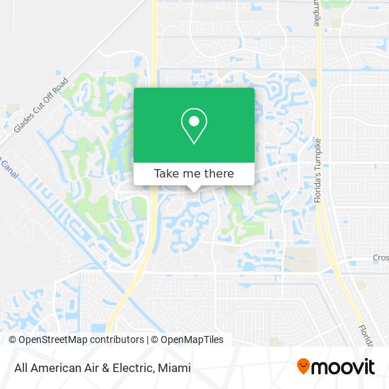 All American Air & Electric map