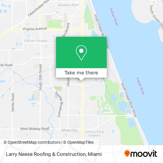 Larry Neese Roofing & Construction map