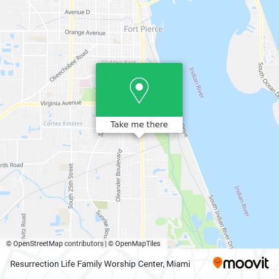 Resurrection Life Family Worship Center map