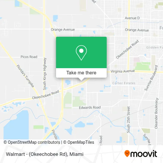 Walmart - (Okeechobee Rd) map