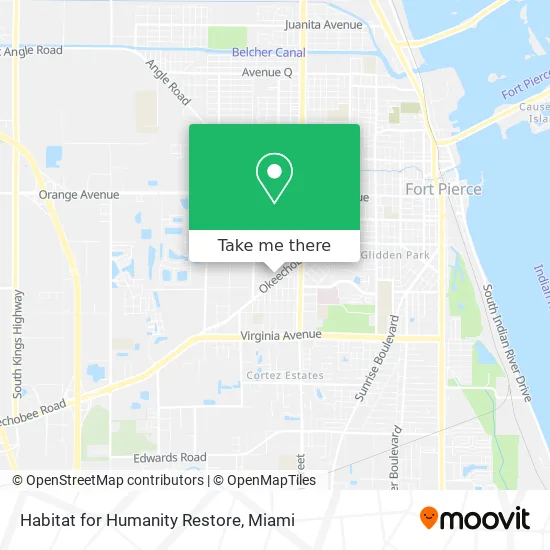 Habitat for Humanity Restore map