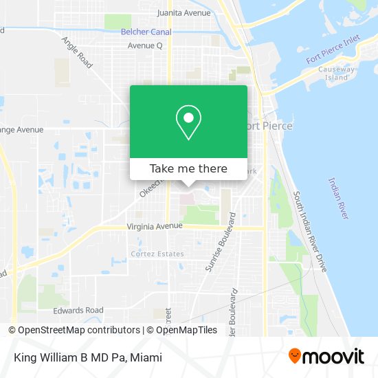 Mapa de King William B MD Pa