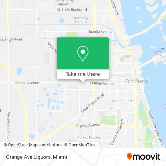 Orange Ave Liquors map
