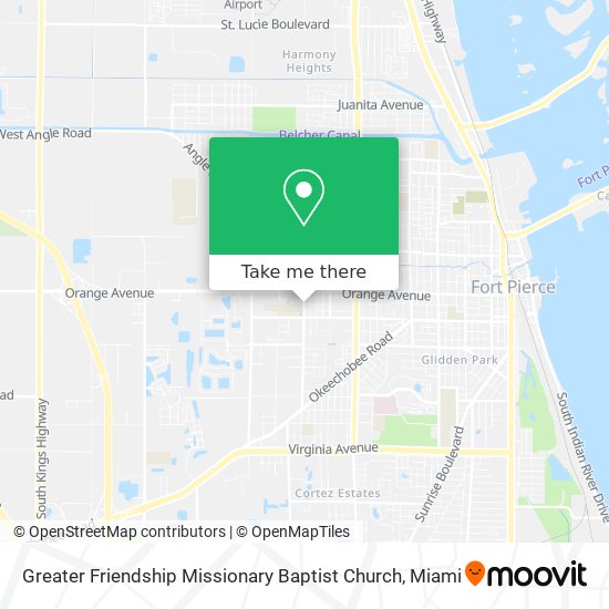 Mapa de Greater Friendship Missionary Baptist Church