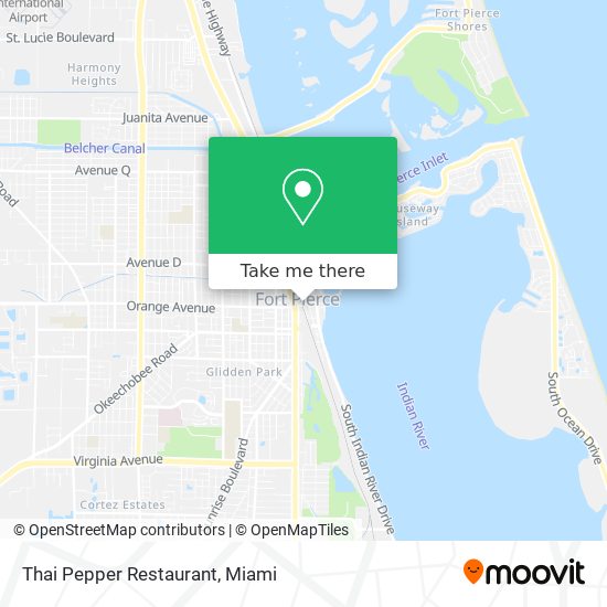Mapa de Thai Pepper Restaurant