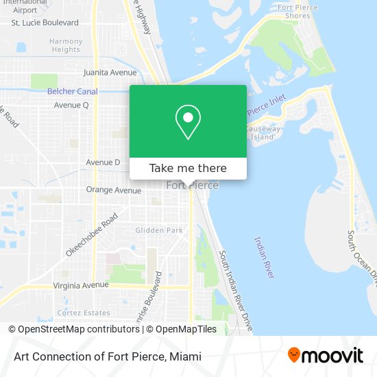 Art Connection of Fort Pierce map