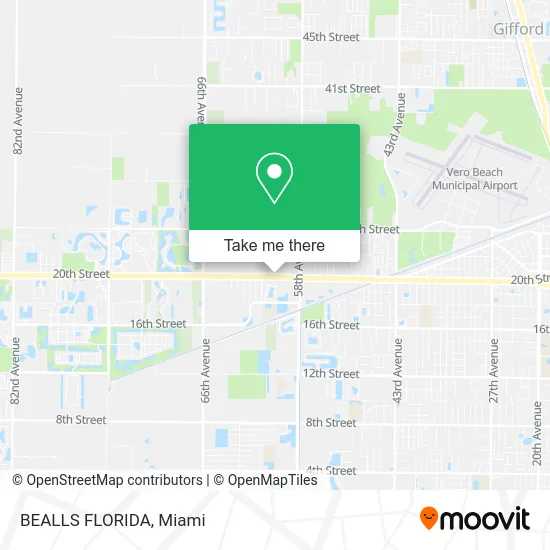 BEALLS FLORIDA map