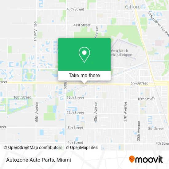Autozone Auto Parts map