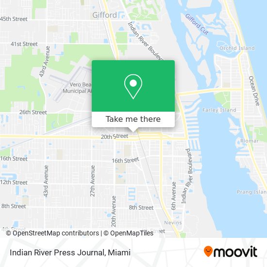 Indian River Press Journal map