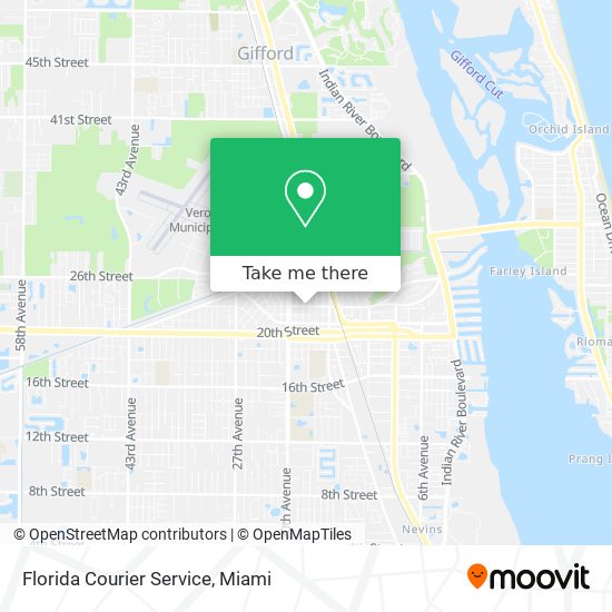 Florida Courier Service map