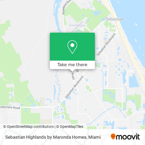 Mapa de Sebastian Highlands by Maronda Homes