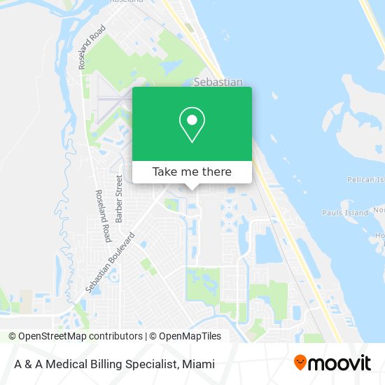 A & A Medical Billing Specialist map